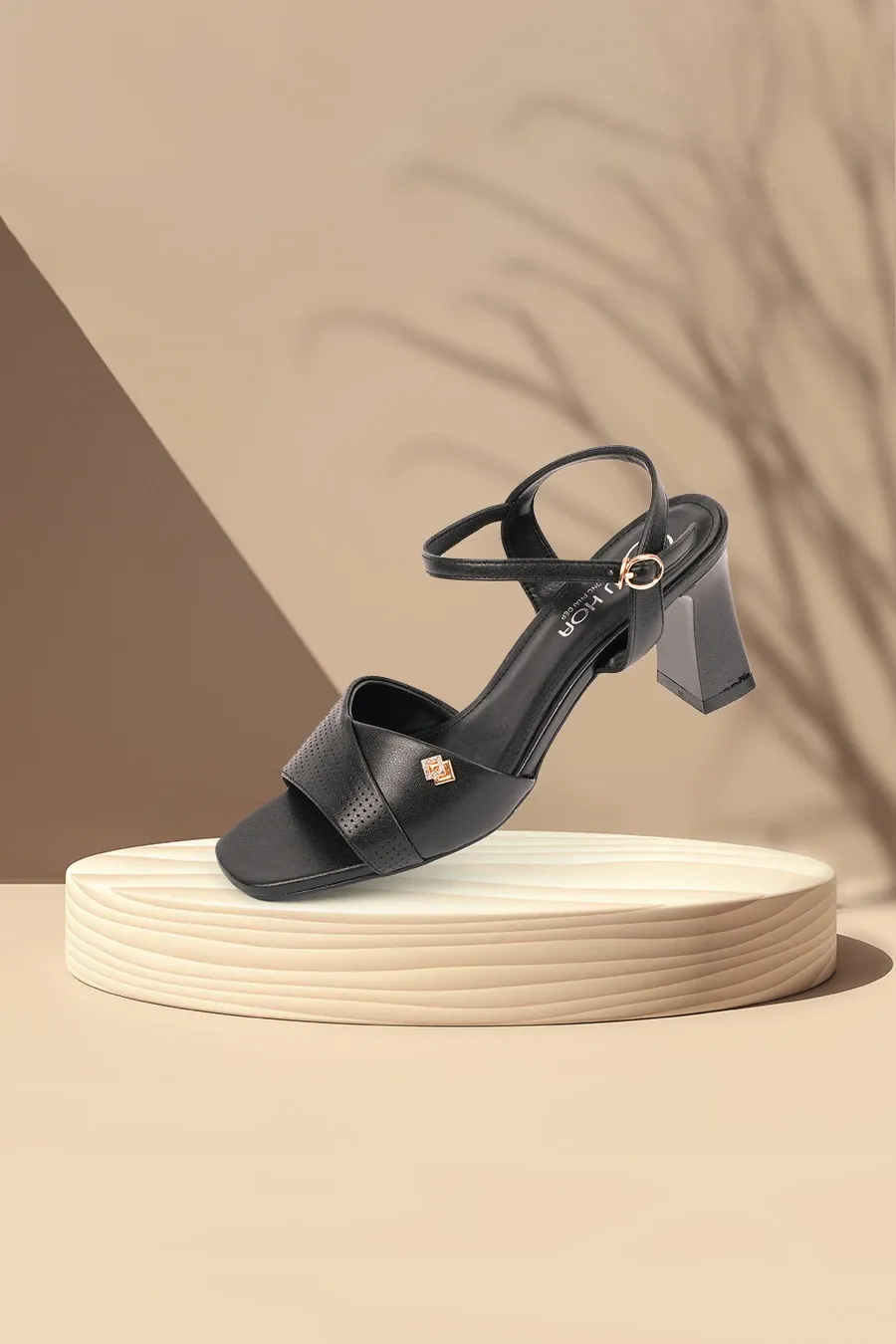 Giày sandal da cao gót 5 cm nữ GC3B0027